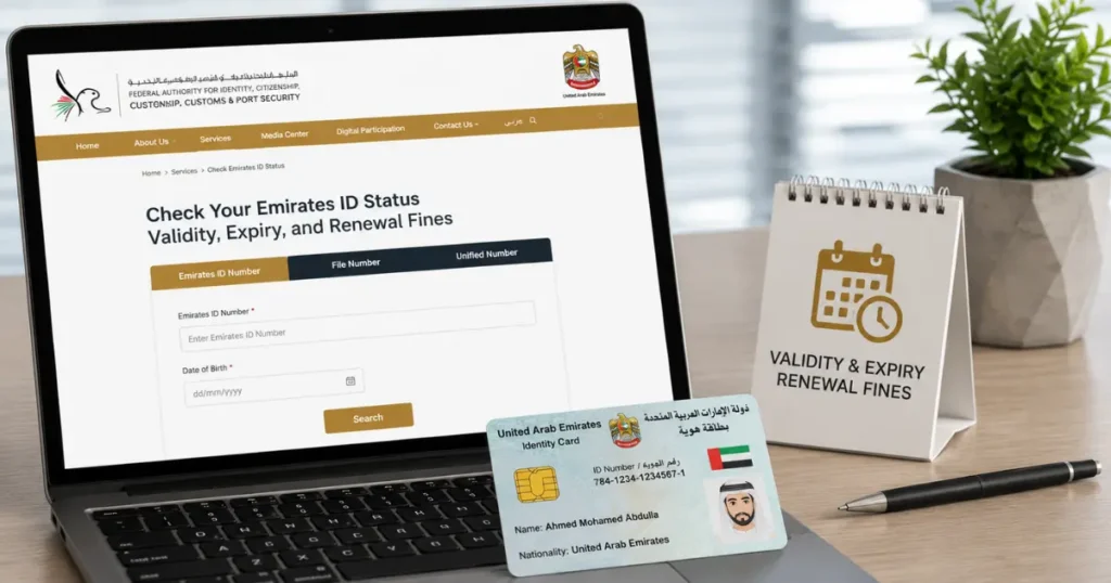 Check Your Emirates ID Validity, Expiry, and Renewal Fines