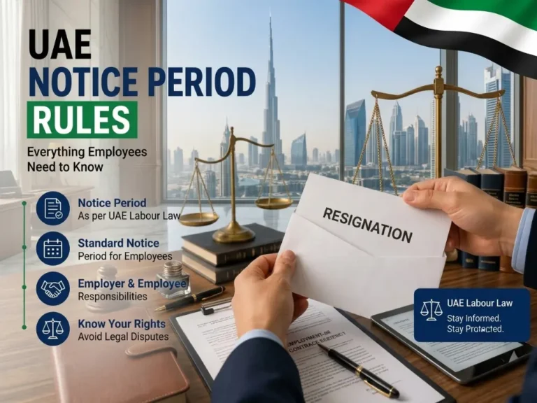 UAE Notice Period Rules (2026): Resignation, Termination, and Calculator