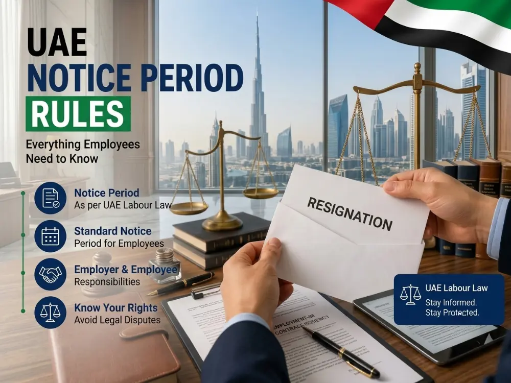 UAE Notice Period Rules (2026): Resignation, Termination, and Calculator