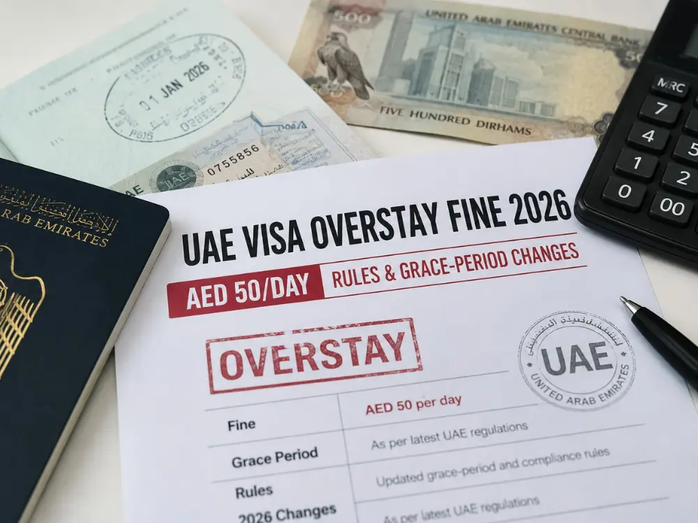 UAE Visa Overstay Fine Check 2026: Check & Calculate Your Fine
