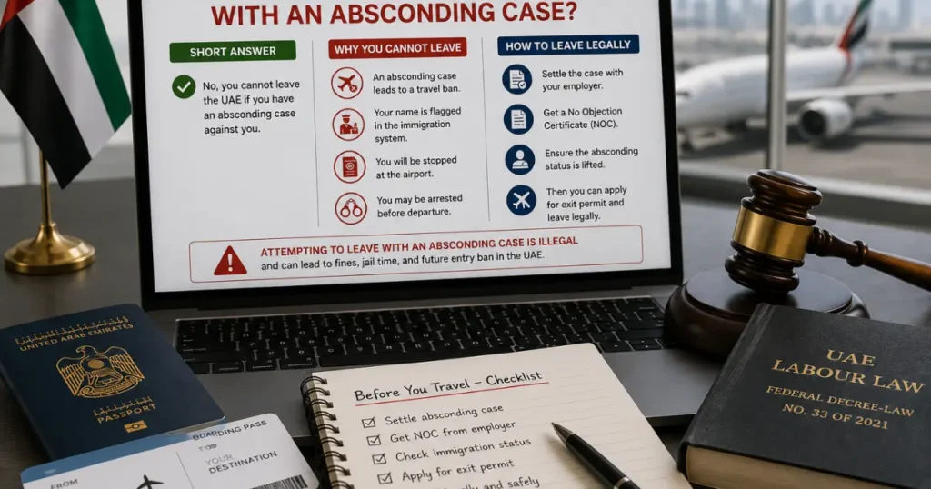 Can I Leave the UAE with an Absconding Case?