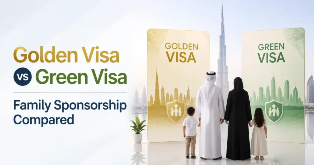 UAE Golden Visa vs Green Visa: Family Sponsorship Compared