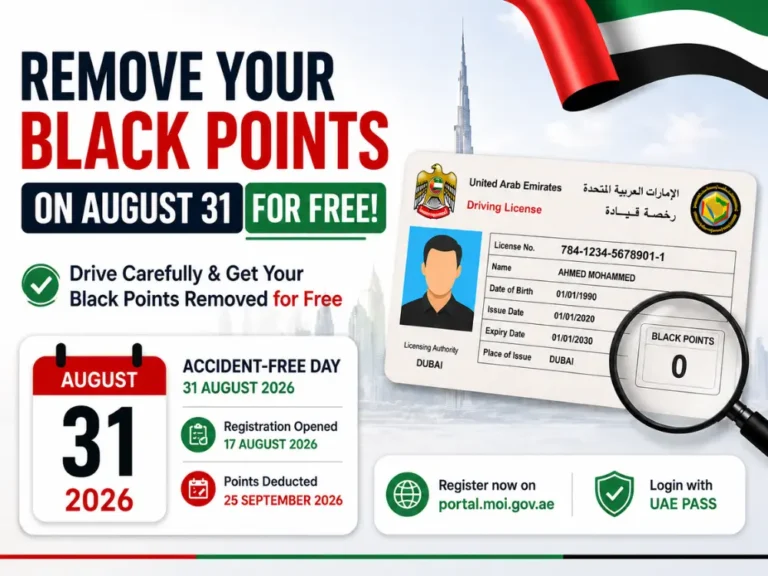 How to Remove Black Points from a License in UAE: Accident-Free Day Aug 31