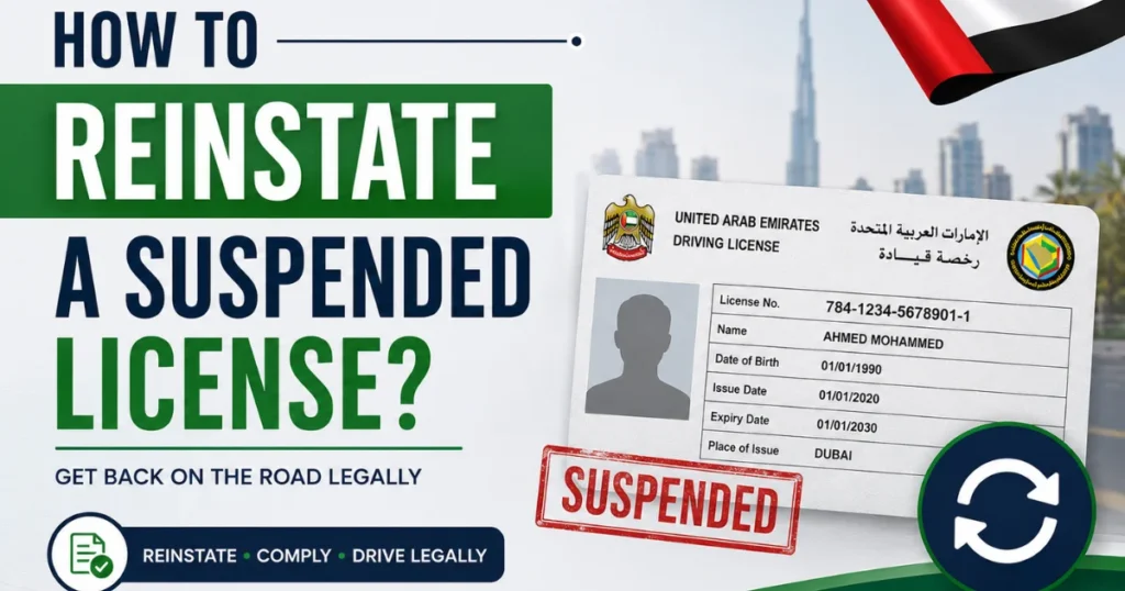how to remove black points from a license in UAE