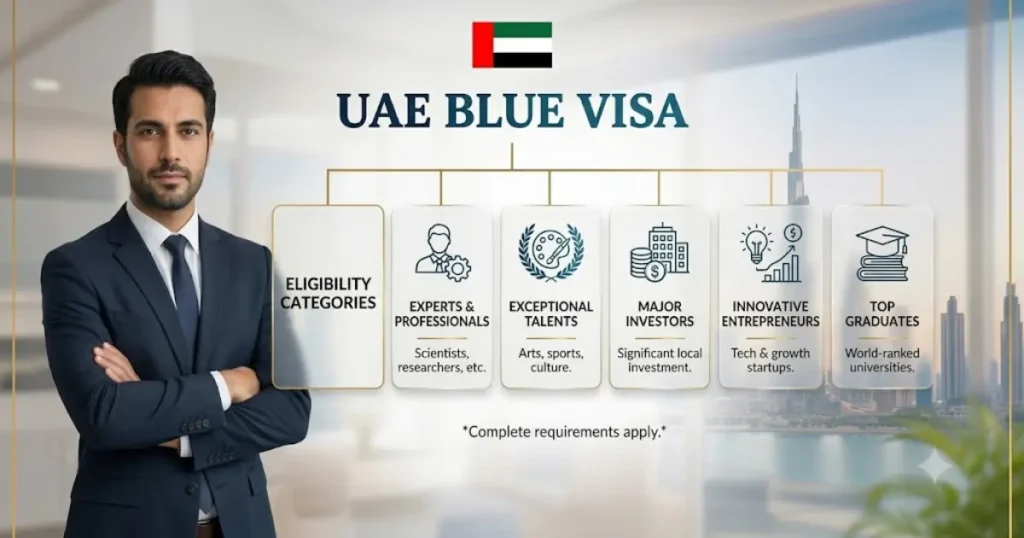 UAE Blue Visa Eligibility Categories