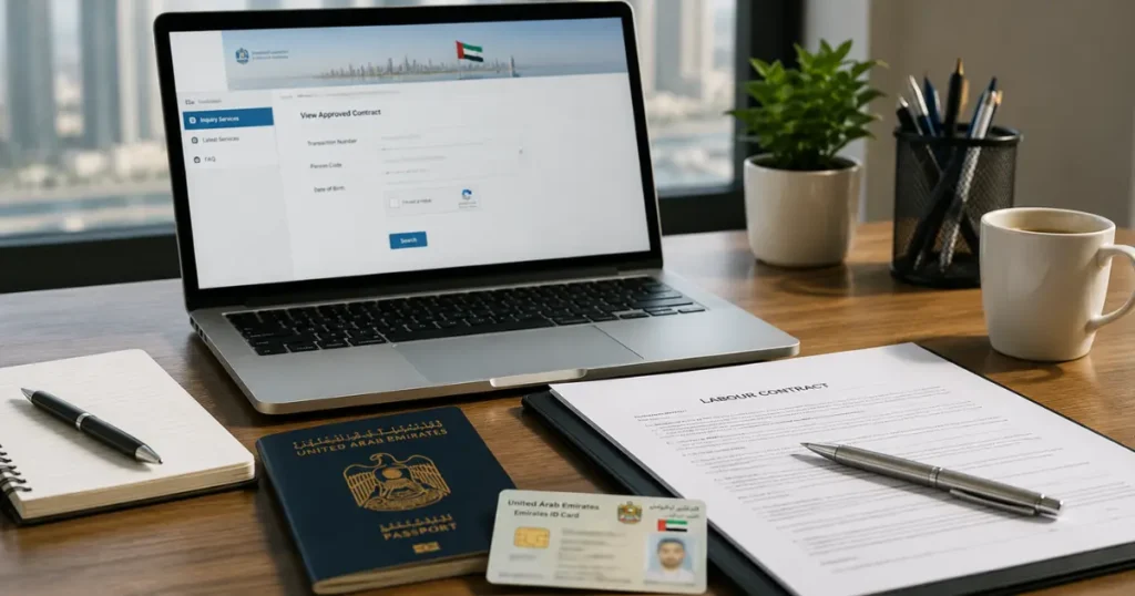 UAE Labour Contract Check Online
