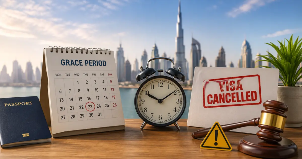 What happens if your residence visa is cancelled or expires?
