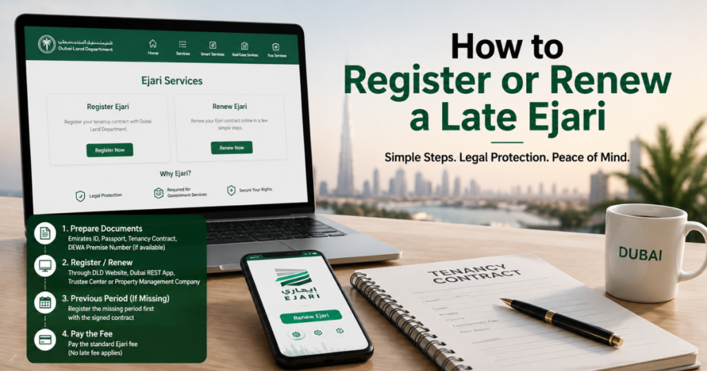 How to Register or Renew a Late Ejari