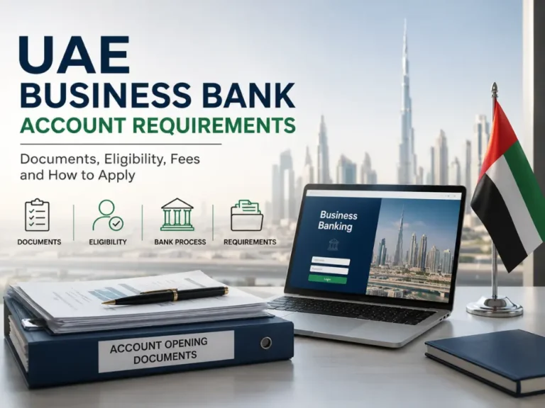 UAE Business Bank Account Requirements 2026: Documents, Eligibility, Fees and How to Apply