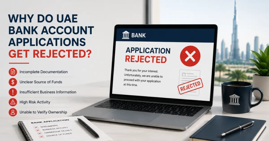 Why Do UAE Bank Account Applications Get Rejected?