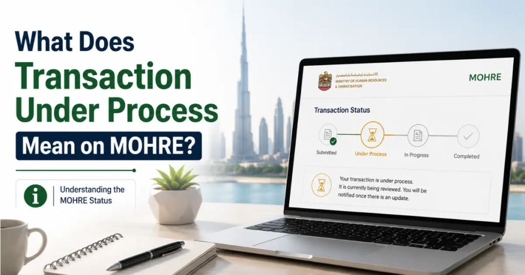 What Does Transaction Under Process Mean on MOHRE?