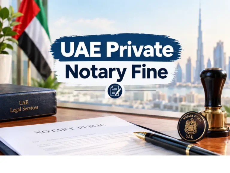 UAE Private Notary Fine: Penalties, Legal Basis and Real Enforcement Cases (2026 Guide)