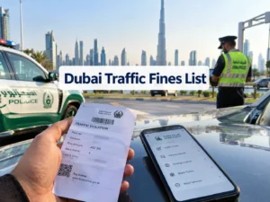 Dubai Traffic Fines List 2026: Violations, Amounts and Black Points