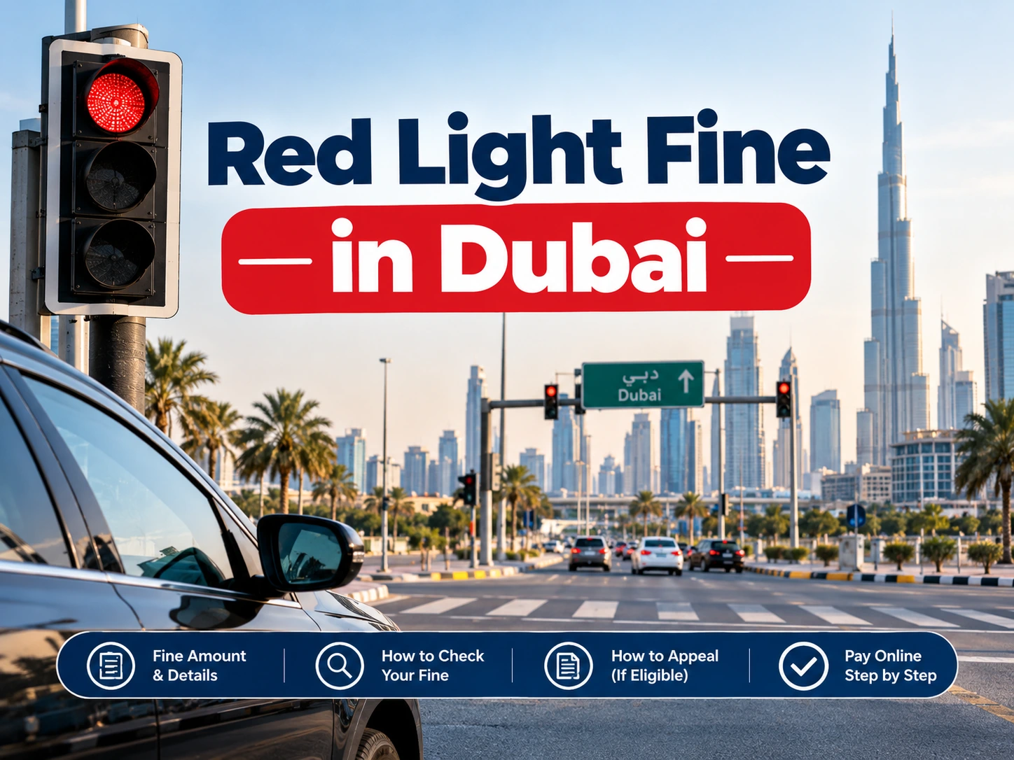 Metrorail Red Line Map Red Light Fine in Dubai 2026: AED 1,000 & AED 50,000