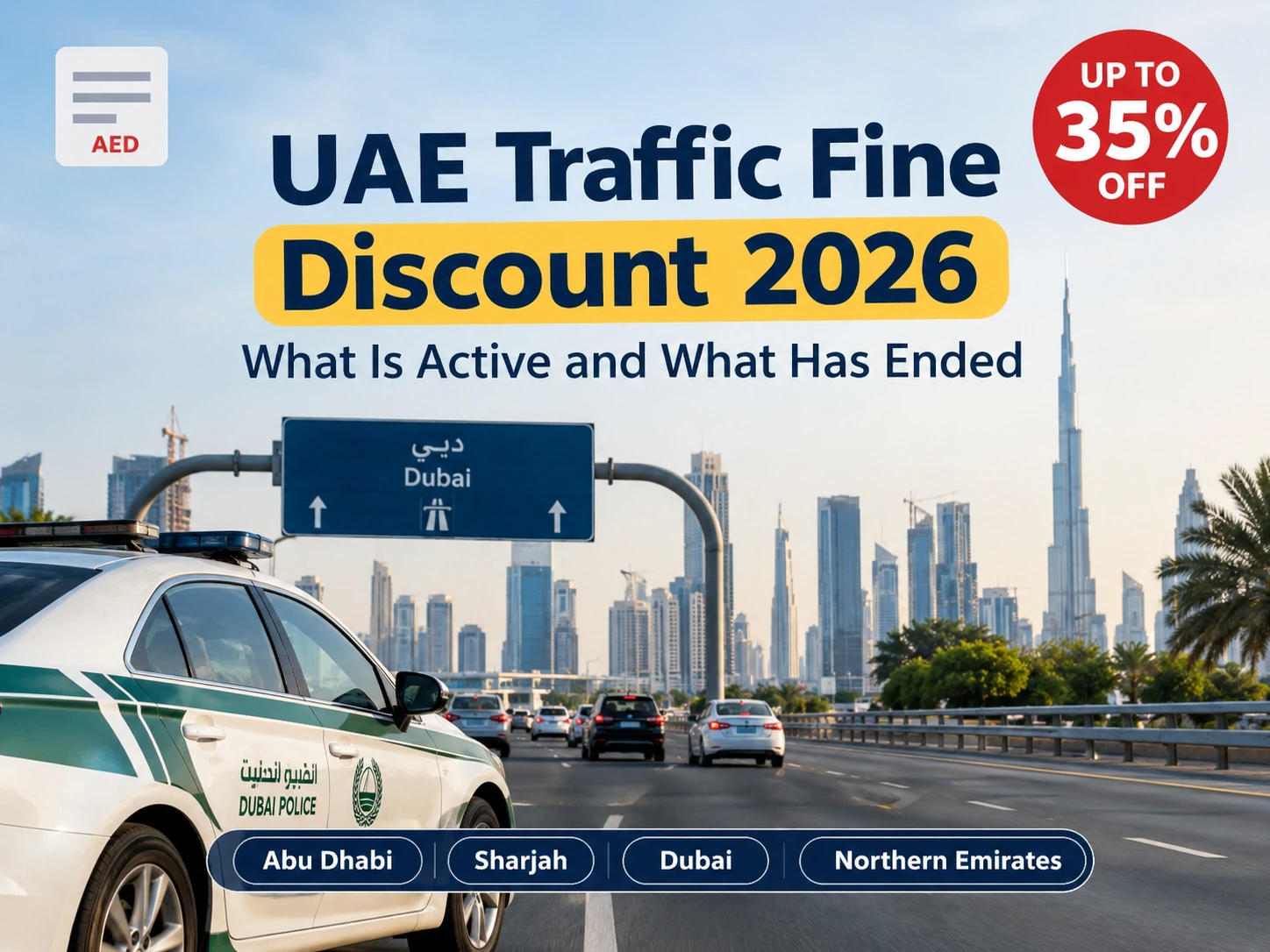 UAE Traffic Fine Discount 2026: What Is Active and What Has Ended