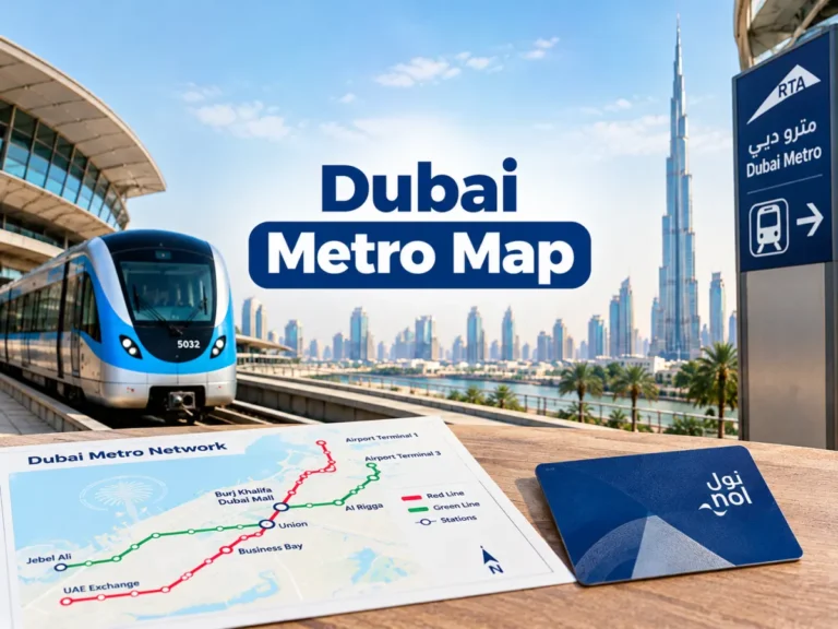 Dubai Metro Map: Red and Green Line Stations, Interchanges and New Lines