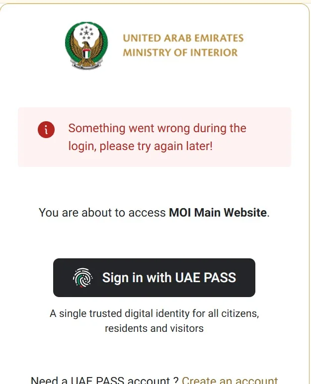 login with UAE pass